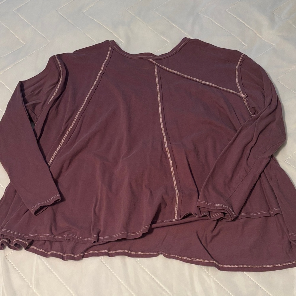 Timing Long Sleeve Top in Deep Purple